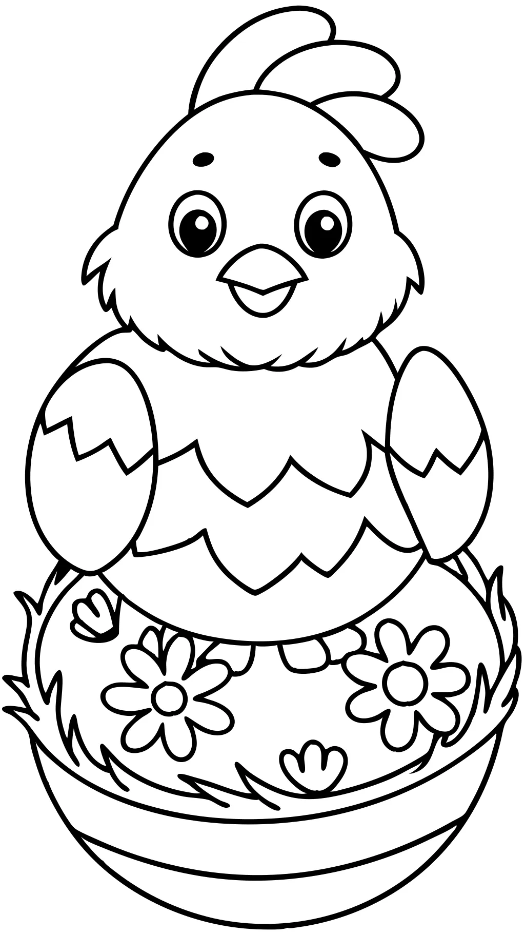 chick coloring page